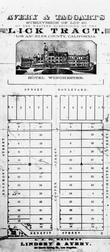 Map of Hollywood's Lick Tract