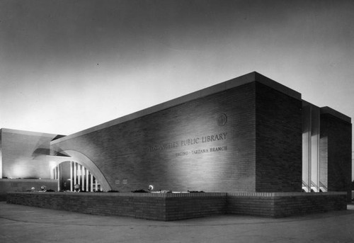 Encino-Tarzana Branch Library at twilight