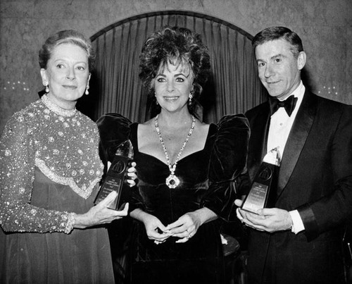 Deborah Kerr, Elizabeth Taylor and Roddy McDowall