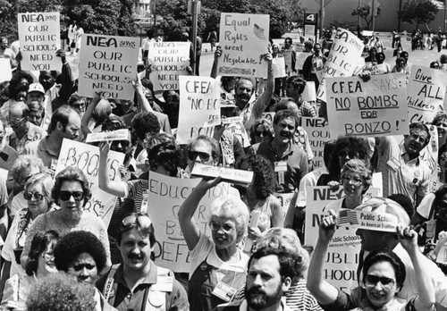 NEA march to Convention Center