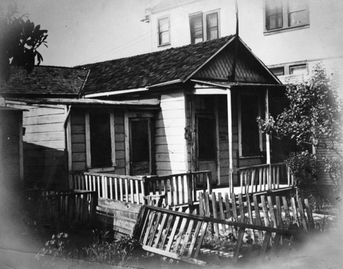 Small bungalow, slum housing