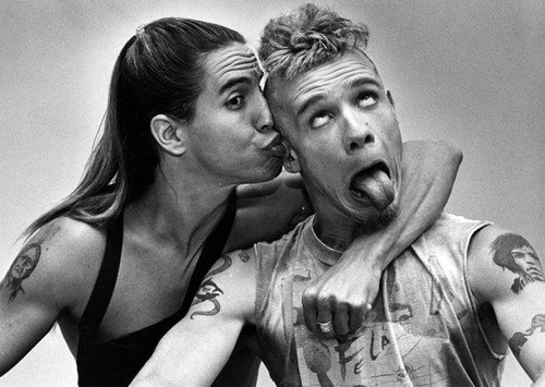 Anthony Kiedis and Flea