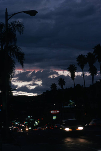 Sunset Boulevard during sunset