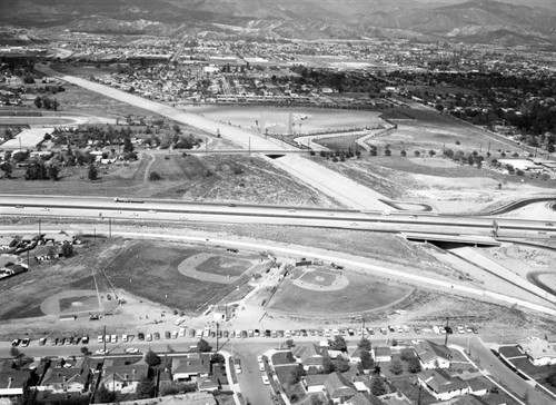 Laurel Drive-In, Pacoima, looking northeast