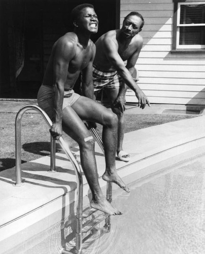 Sydney Poitier tests the water