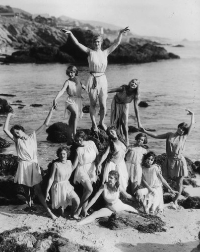 Posing at the beach, Laguna Beach