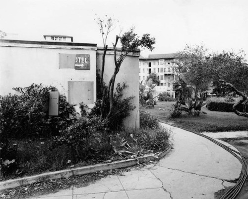 Ambassador Hotel, from cabanas, facing northeast