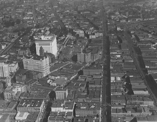 Proposed civic center aerial