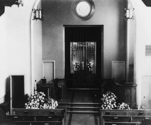 Interior of Chinese Methodist Church