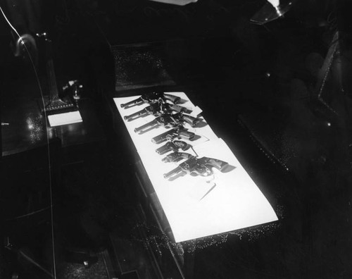 Display of pistols, view 3