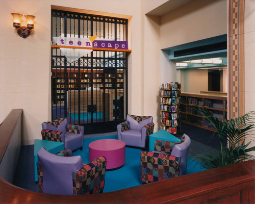 Teen'Scape Department "Reading Lounge", Los Angeles Public Library