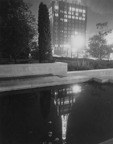 Richfield Building in reflection