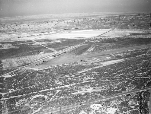 Taft Kern County Airport, looking northwest