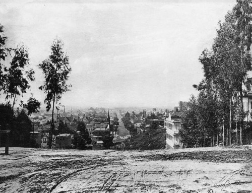 Looking south from Hill Street