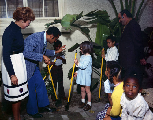 Billy Mills at Angeles Mesa Elementary School