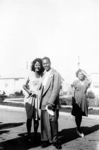 Friends attend a wedding