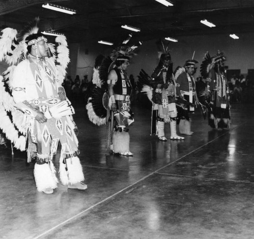 Dancers in a line