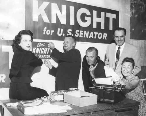 Valley campaign headquarters for Goodwin Knight