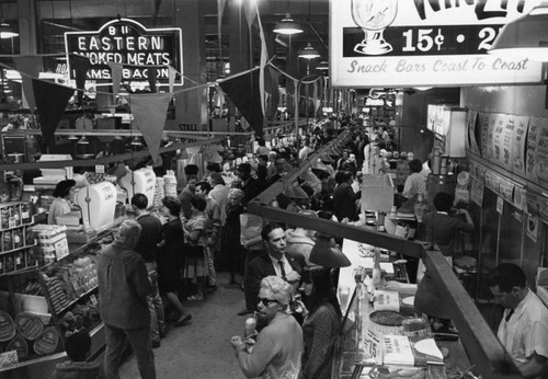 Busy aisles at Grand Central Market