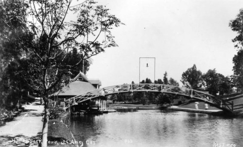 Bridge in Hollenbeck Park — Calisphere
