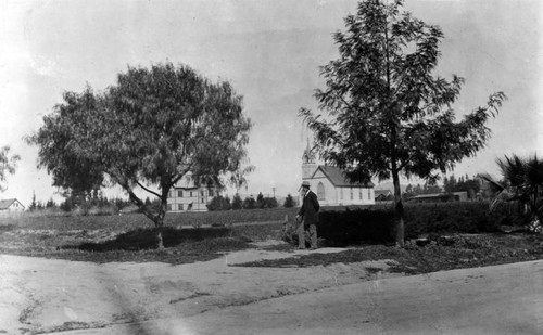 Early church and school in South Pasadena