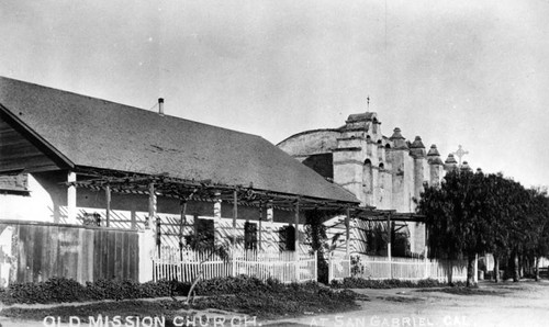 Old Mission Church at San Gabriel, Cal