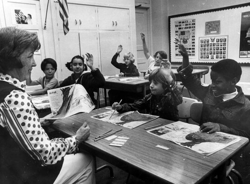 Deaf students in class