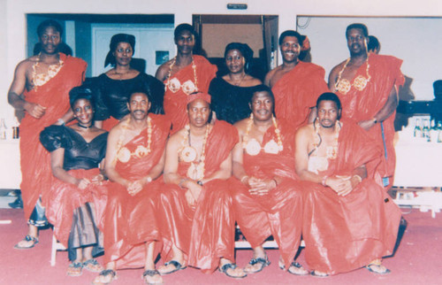 Brothers and wives, W.K. Anin funeral ceremony