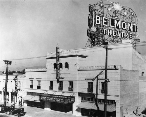 Roof sign, Belmont Theater