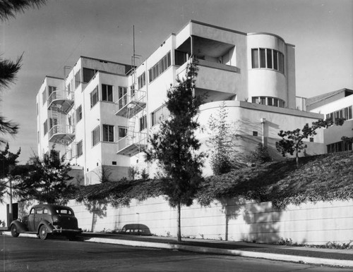 Westwood Ambassador Apartments, rear view