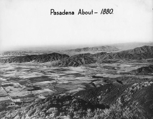 View of Pasadena, 1880s