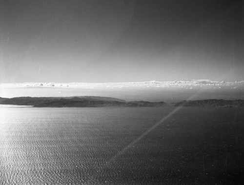 Aerial view of Santa Catalina Island