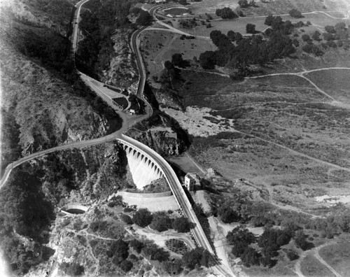 Aerial view of Devil's Gate Dam