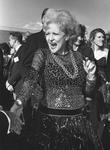 Betty White arrives at Emmy Awards