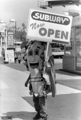 Subway restaurant advertising