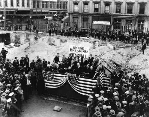 Los Angeles City Hall groundbreaking