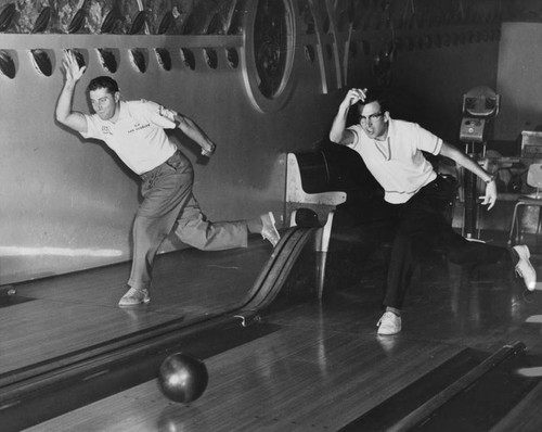 Dick Jensen and Andy Marzich bowling