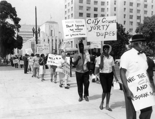 Anti-Poverty funds board protest