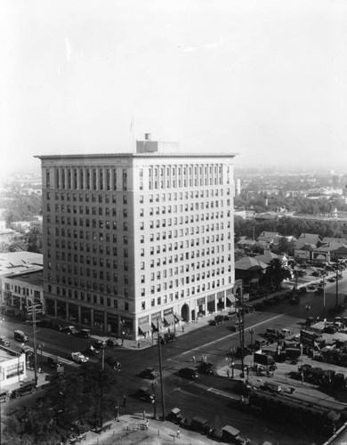 Taft building, aerial view