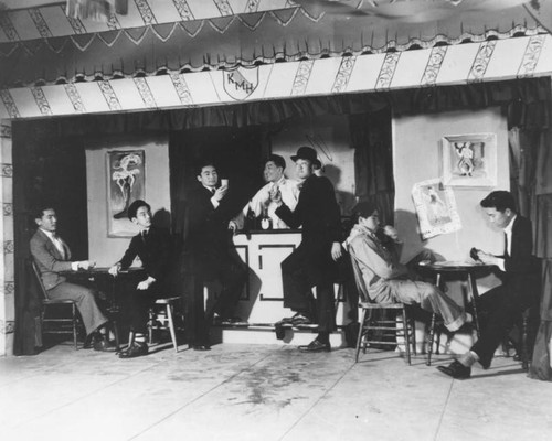 Bar scene from "The Drunkard"