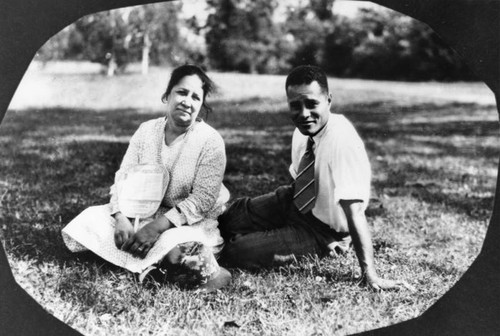 Ralph Bunche with woman