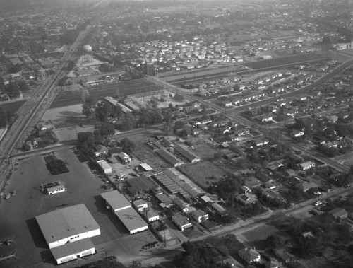 Walnut Grove Avenue and Grand Avenue, Rosemead, looking southeast