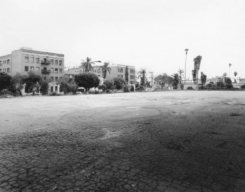 Ambassador Hotel, east parking area, facing southeast