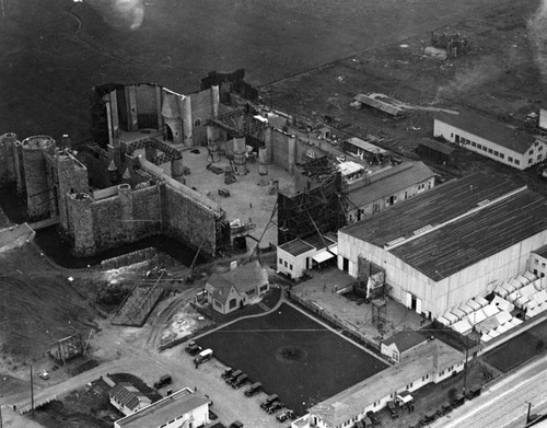 Robin Hood set, aerial view