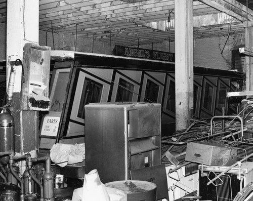 Cable car in storage