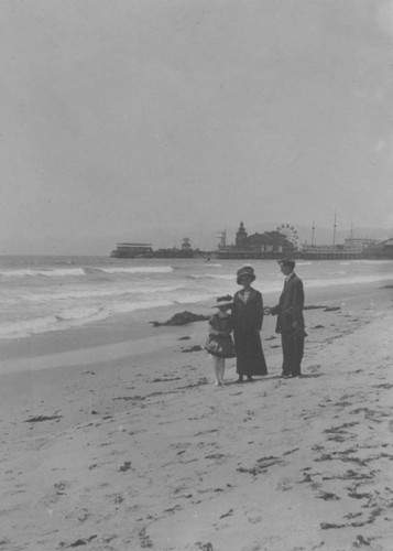 Family on the beach