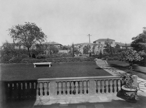 Terrace and garden