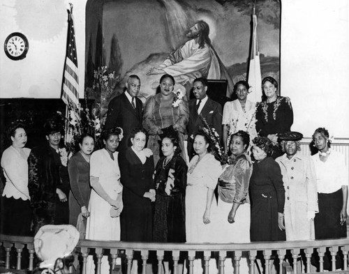 Group at Hamilton M. E. Church, Los Angeles