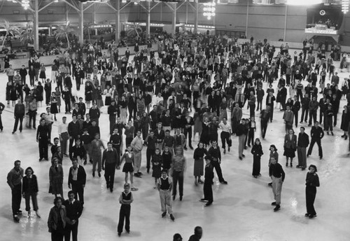 Ice skating rink at the Pan Pacific — Calisphere