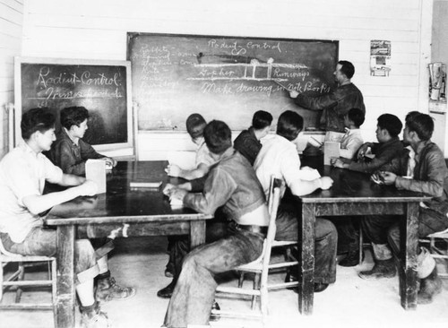 Sherman Institute students in classroom